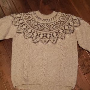 LL Bean Fisherman's sweater